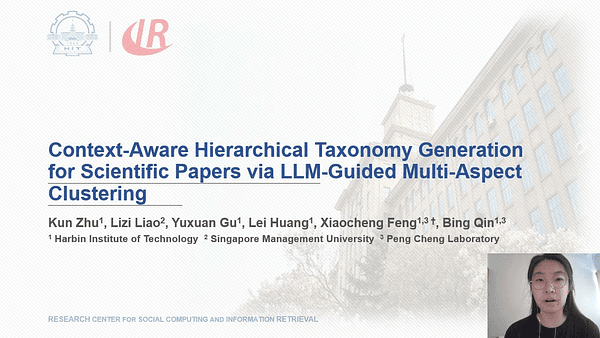 Context-Aware Hierarchical Taxonomy Generation for Scientific Papers via LLM-Guided Multi-Aspect Clustering