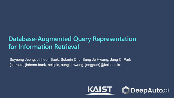 Database-Augmented Query Representation for Information Retrieval