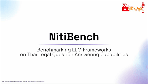 NitiBench: Benchmarking LLM Frameworks on Thai Legal Question Answering Capabilities