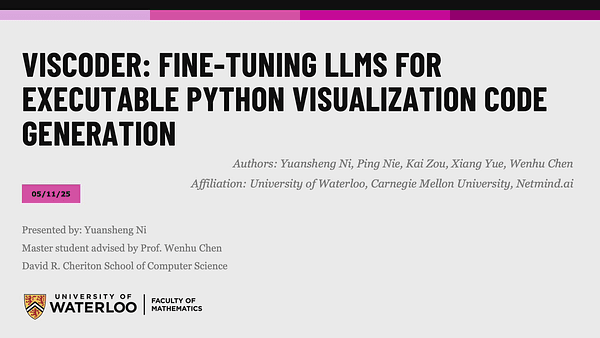 VisCoder: Fine-Tuning LLMs for Executable Python Visualization Code Generation