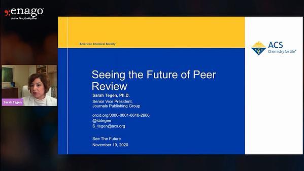 Future of Peer review, potential innovations in peer review, what’s of interest to a young researcher - Sarah Tegen