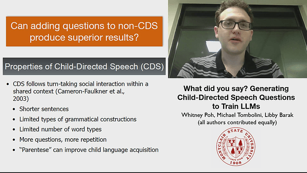 What did you say? Generating Child-Directed Speech Questions to Train LLMs