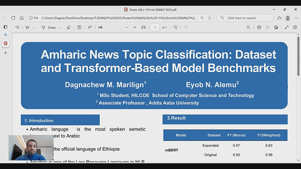 Amharic News Topic Classification: Dataset and Transformer-Based Model Benchmarks