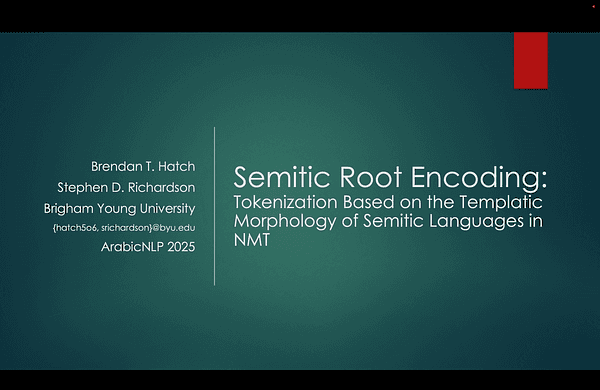 Semitic Root Encoding: Tokenization Based on the Templatic Morphology of Semitic Languages in NMT