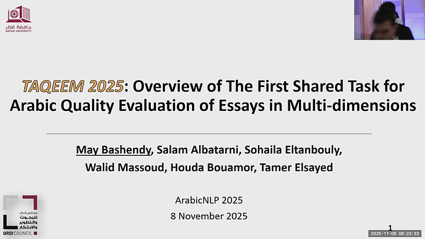 TAQEEM 2025: Overview of The First Shared Task for Arabic Quality Evaluation of Essays in Multi-dimensions
