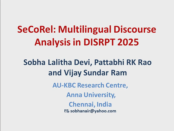 SeCoRel: Multilingual Discourse Analysis in DISRPT 2025