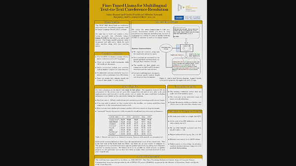 Fine-Tuned Llama for Multilingual Text-to-Text Coreference Resolution