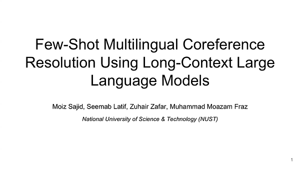 Few-Shot Multilingual Coreference Resolution Using Long-Context Large Language Models