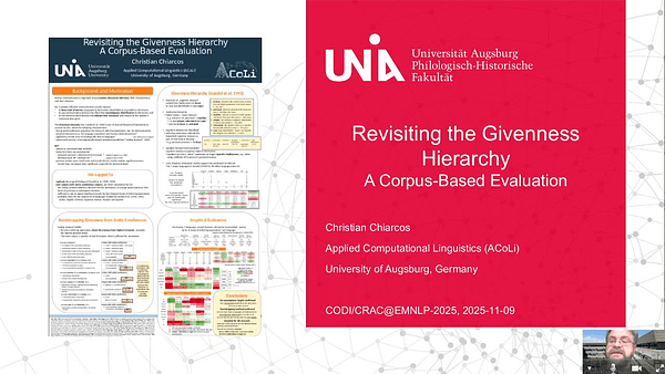 Revisiting the Givenness Hierarchy. A Corpus-Based Evaluation