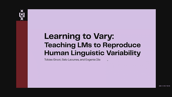 Learning to vary: Teaching LMs to reproduce human linguistic variability in next-word prediction