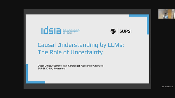 Causal Understanding by LLMs: The Role of Uncertainty
