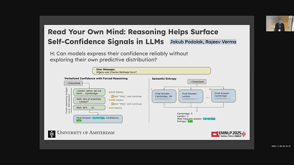 Read Your Own Mind: Reasoning Helps Surface Self-Confidence Signals in LLMs