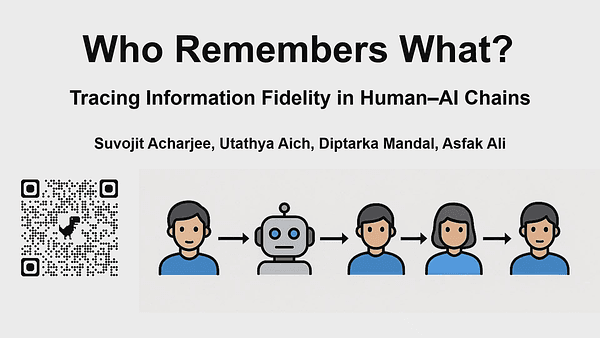 Who Remembers What? Tracing Information Fidelity in Human-AI Chains