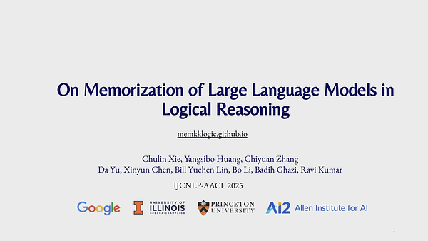 On Memorization of Large Language Models in Logical Reasoning