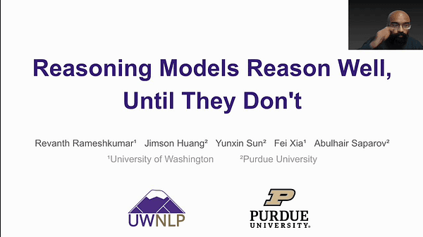 Reasoning Models Reason Well, Until They Don’t