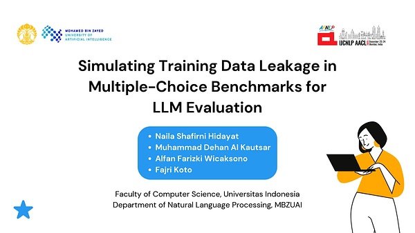 Simulating Training Data Leakage in Multiple-Choice Benchmarks for LLM Evaluation