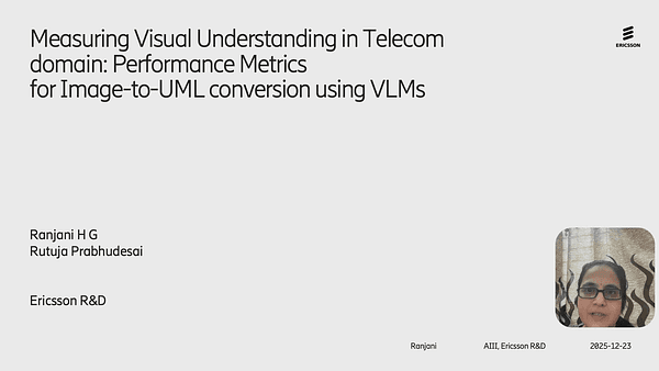 Measuring Visual Understanding in Telecom domain: Performance Metrics for Image-to-UML conversion using VLMs