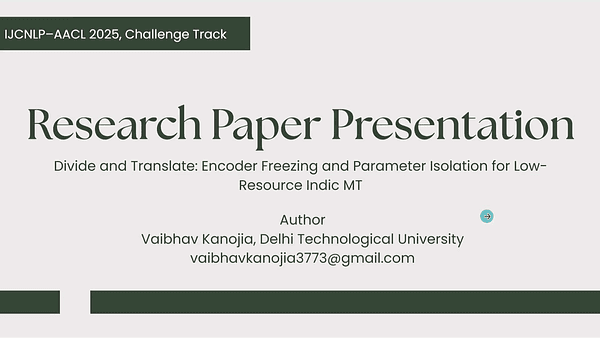 Challenge Track: Divide and Translate: Parameter Isolation with Encoder Freezing for Low-Resource Indic NM