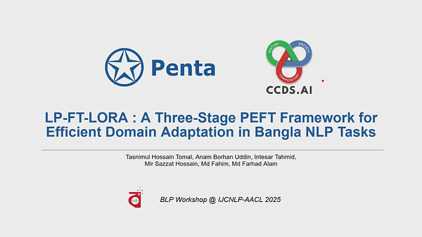 LP-FT-LoRA: A Three-Stage PEFT Framework for Efficient Domain Adaptation in Bangla NLP Tasks