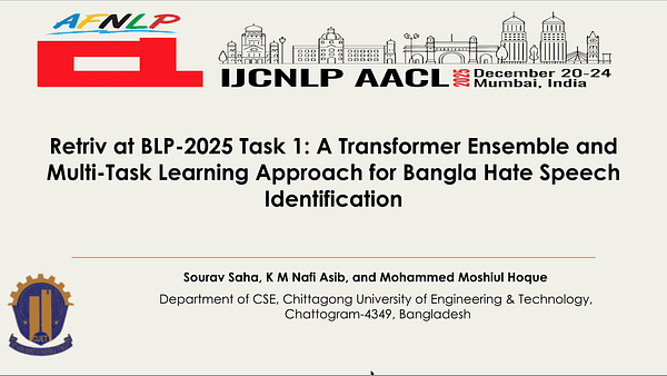 Retriv at BLP-2025 Task 1: A Transformer Ensemble and Multi-Task Learning Approach for Bangla Hate Speech Identification