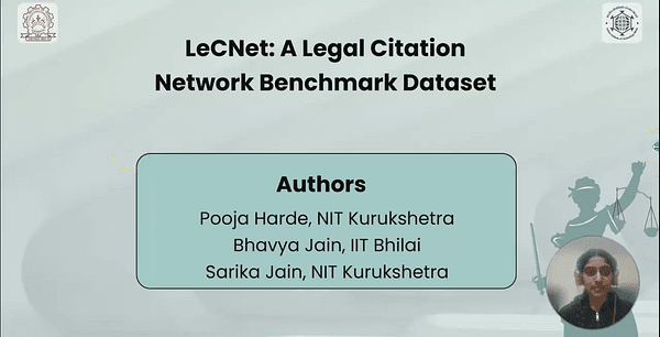 LeCNet: A Legal Citation Network Benchmark Dataset