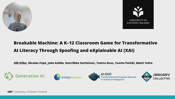Breakable Machine: A K–12 Classroom Game for Transformative AI Literacy Through Spoofing and eXplainable AI (XAI)