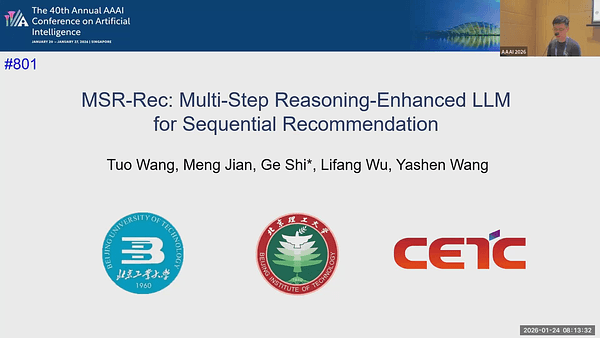 MSR-Rec: Multi-Step Reasoning-Enhanced LLM for Sequential Recommendation