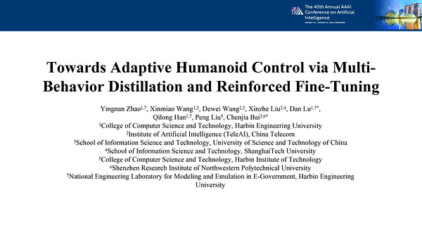 Towards Adaptive Humanoid Control via Multi-Behavior Distillation and Reinforced Fine-Tuning
