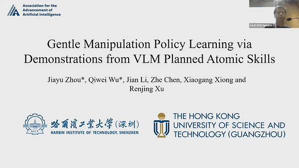 Gentle Manipulation Policy Learning via Demonstrations from VLM Planned Atomic Skills