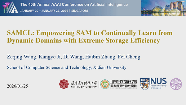 SAMCL: Empowering SAM to Continually Learn from Dynamic Domains with Extreme Storage Efficiency