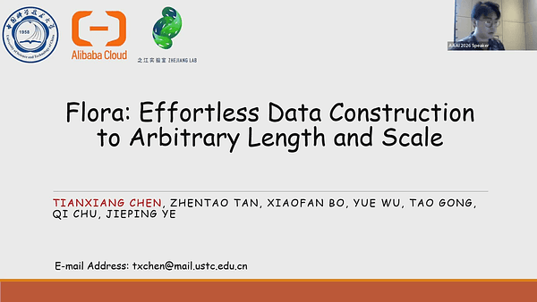 Flora: Effortless Context Construction to Arbitrary Length and Scale