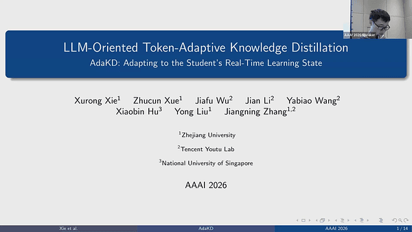LLM-Oriented Token-Adaptive Knowledge Distillation