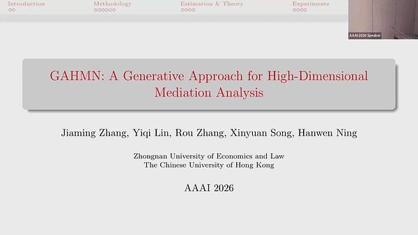 GAHMN: A Generative Approach for High-Dimensional Mediation Analysis