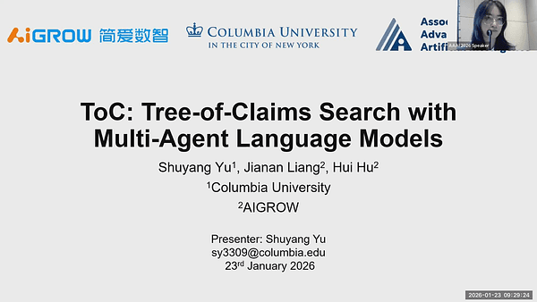 ToC: Tree-of-Claims Search with Multi-Agent Language Models