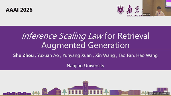Inference Scaling Law for Retrieval Augmented Generation