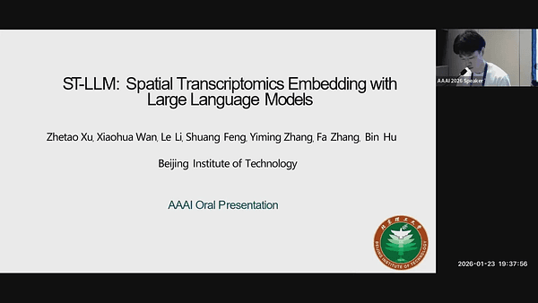 ST-LLM: Spatial Transcriptomics Embedding with Large Language Models