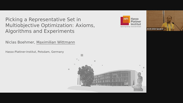 Picking a Representative Set of Solutions in Multiobjective Optimization: Axioms, Algorithms, and Experiments
