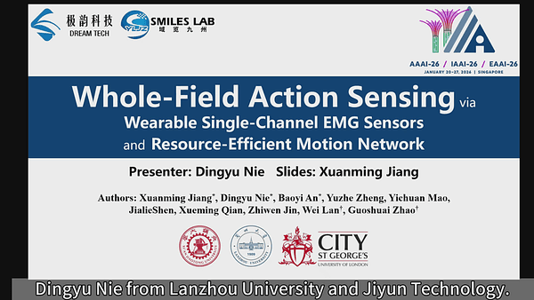 Whole-Field Action Sensing via Wearable Single-Channel EMG Sensors and Resource-Efficient Motion Network