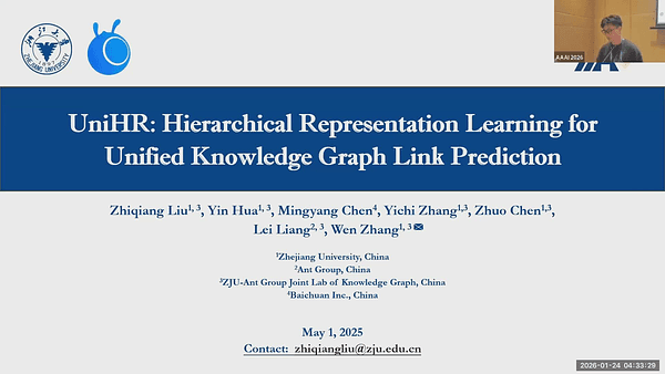 UniHR: Hierarchical Representation Learning for Unified Knowledge Graph Link Prediction