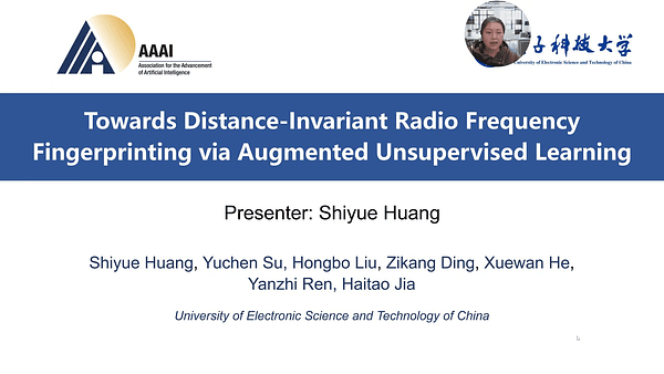 Towards Distance-Invariant Radio Frequency Fingerprinting via Augmented Unsupervised Learning