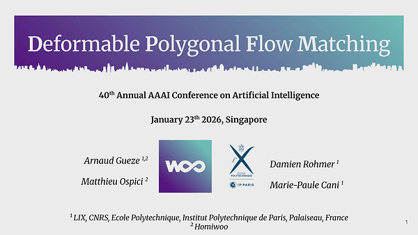 Deformable Polygonal Flow Matching with Informed Priors and Hierarchical Graph Constraints