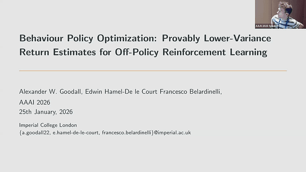 Behaviour Policy Optimization: Provably Lower Variance Return Estimates for Off-Policy Reinforcement Learning
