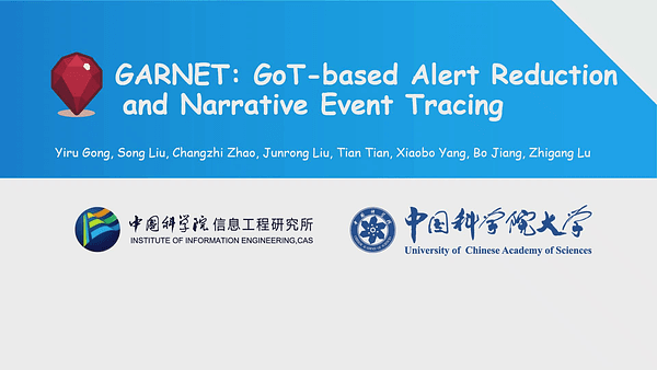 GARNET: GoT-Based Alert Reduction and Narrative Event Tracing