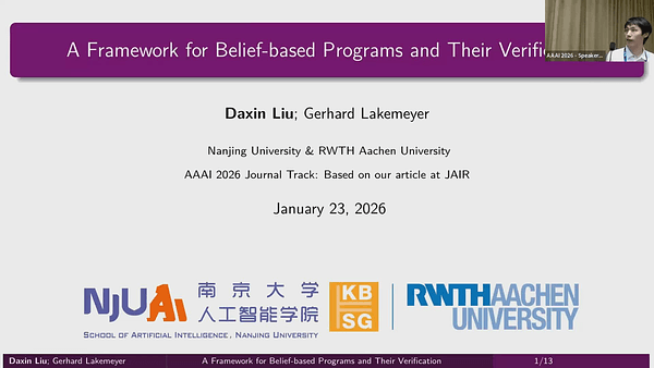 A Framework for Belief-based Programs and Their Verification