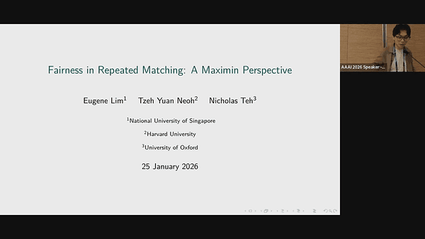 Fairness in Repeated Matching: A Maximin Perspective