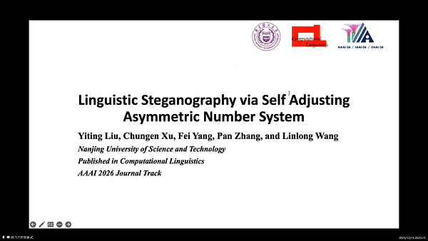 Linguistic Steganography via Self-Adjusting Asymmetric
Number System
