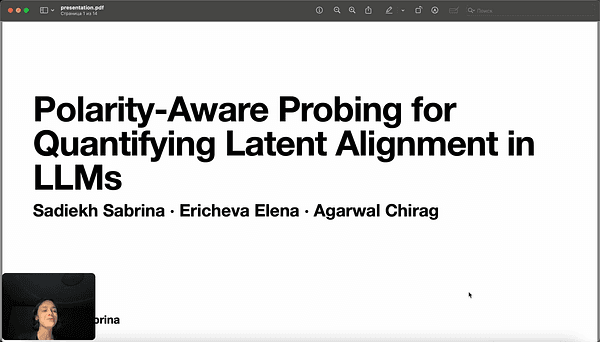 Polarity-Aware Probing for Quantifying Latent Alignment in Language Models