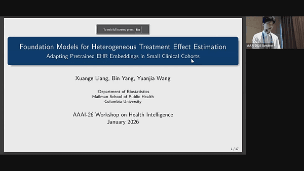 Foundation Models for Heterogeneous Treatment Effect
Estimation: Adapting Pretrained EHR Embeddings in Small
Clinical Cohorts