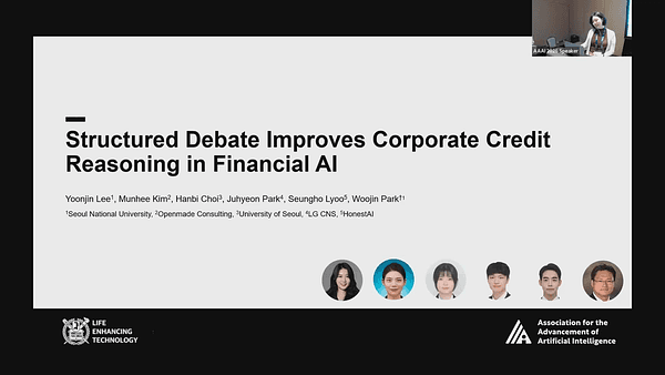 Structured Debate Improves Corporate Credit Reasoning in Financial AI
