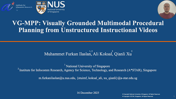 VG-MPP: Visually Grounded Multimodal Procedural Planning from Unstructured Instructional Videos